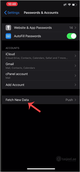 Now tap on Fetch New Data.