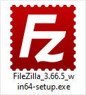 Double click to Run the FileZilla FTP Setup File. If it shows a security warning, please read and accept it. Then click on Run