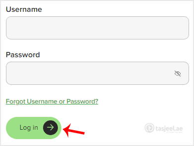 Enter the username and password of your account and then click on Log in .