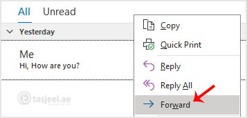 How to Forward Email in Outlook 