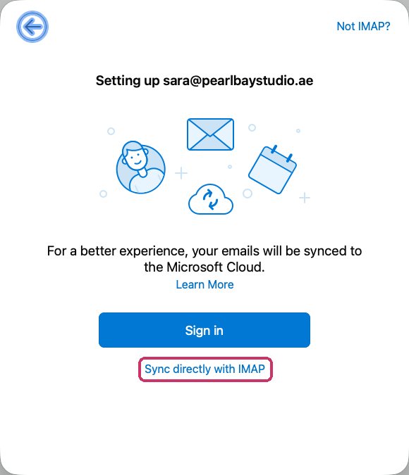Sync directly with IMAP