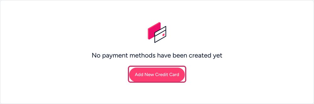 Payment Methods: Add New Credit Card