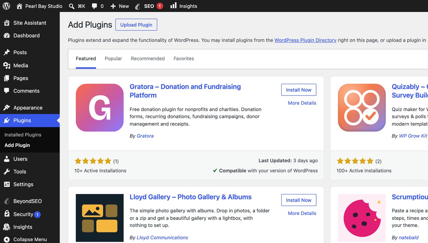 Add Plugins in WordPress